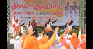 Ribuan Anggota PKS Jaksel Meriahkan Acara Senam Bersama, Apel Pemenangan, dan Bazar Expo UMKM