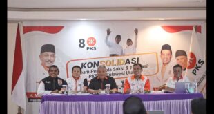 PKS Sulawesi Utara Gelar Konsolidasi Saksi, Tugas Bukan Hanya Amankan Suara di TPS