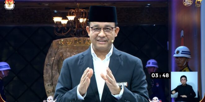 Di Debat Capres Pertama, Anies Komitmen Kembalikan Indonesia sebagai Negara Hukum